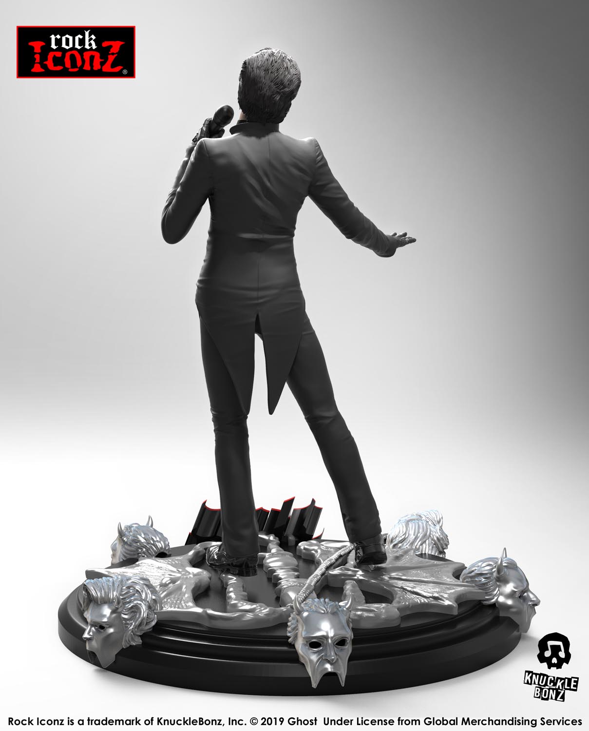 Ghost Cardinal Copia (Black Tuxedo) KnuckleBonz Statue